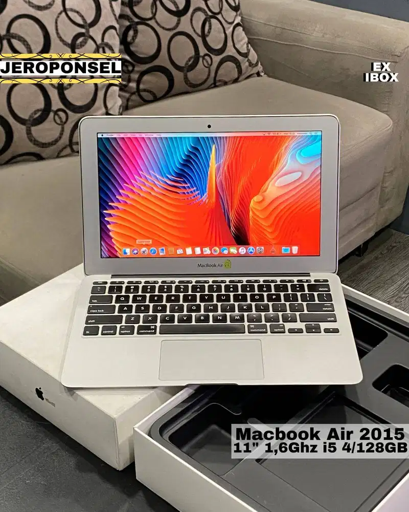 MACBOOK AIR 2015 11” 128GB EX IBOX FULL SET ORIGINAL GARANSI