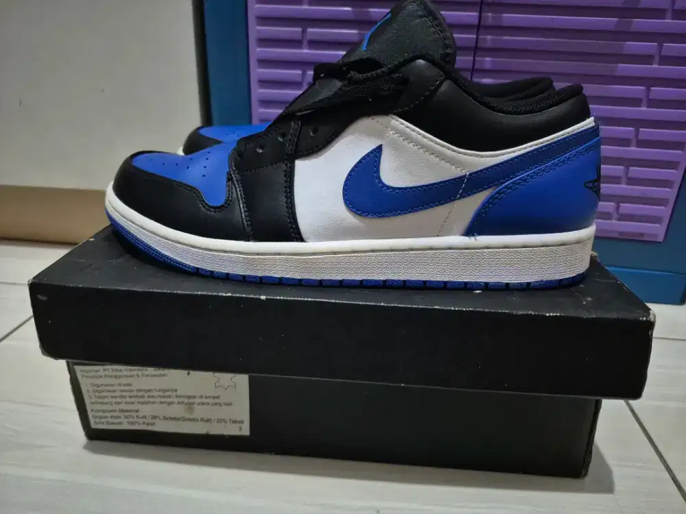 Nike Air Jordan 1 Low Royale Blue Toe Original NO BOX