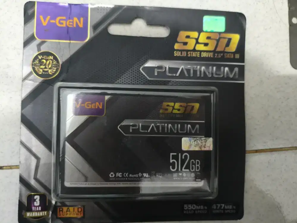 V-GEN PLATINUM SSD 512GB SATA III 2.5 – NEW OLD STOCK