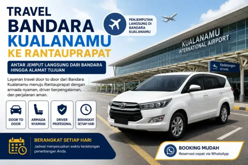 #Tersedia armada mobil untuk pergi dan jemput bandara kualanamo medan