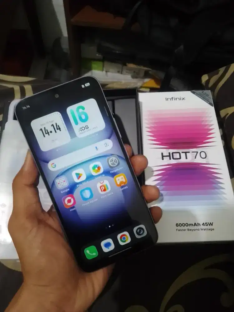 Infinix hot 70 ram 8/128 fullset