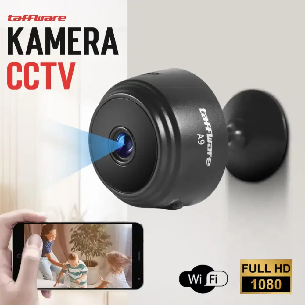 Taffware Kamera CCTV Indoor Mini WiFi IP Camera 2MP 1080P