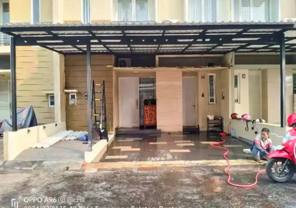 Kanopi baja ringan dan garasi