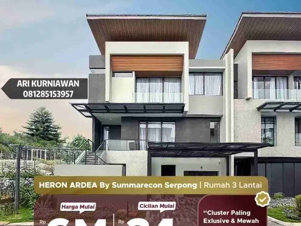 ARDEA HERON SUMMARECON SERPONG 6,1M LOKASI SANGAT EMAS! KPR DP MINIM 10% auto appove