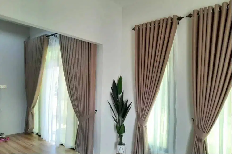 Gorden Vertikal/Vertical Blinds Roll/Roller Krey Wallpaper Dinding 3D