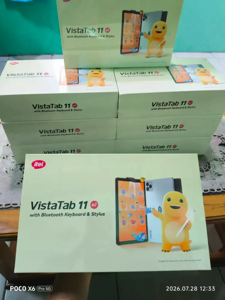 Itel vistatab 11 4/128 baru dan segel murah