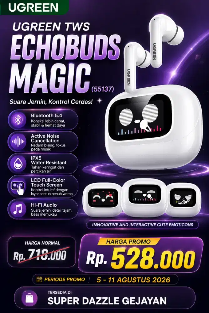 UGREEN TWS ECHOBUDS MAGIC (55137)