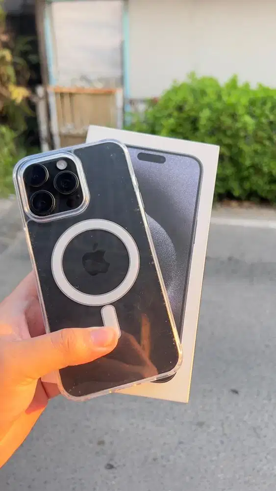 Iphone 15 pro max 256 resmi beacukai siap pakai no minus lokasi bjm