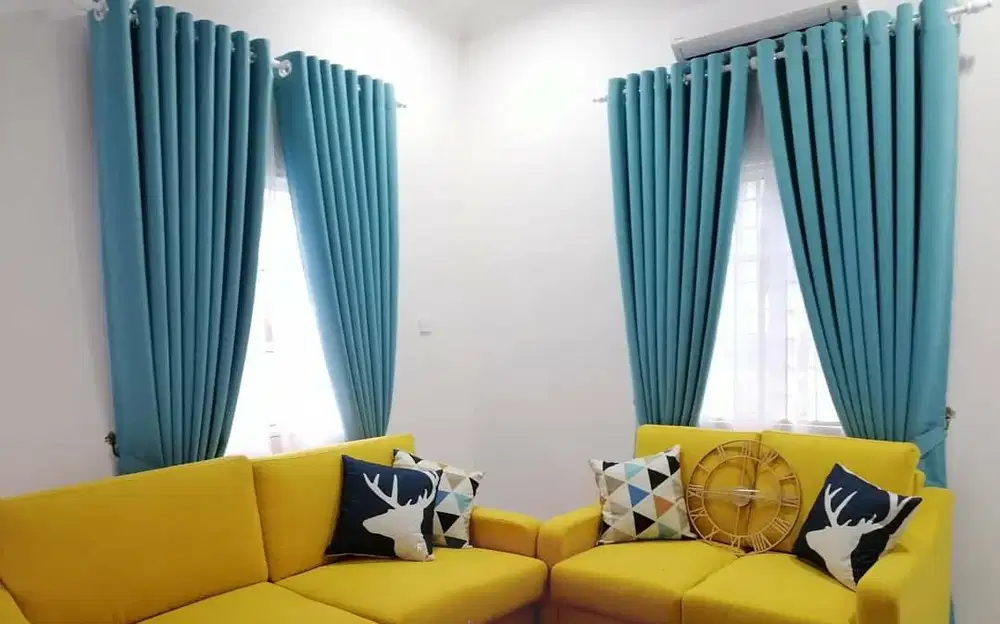 Jasa Pasang Gorden Custom Wallpaper Dinding 3D Gordyn Hordeng Korden