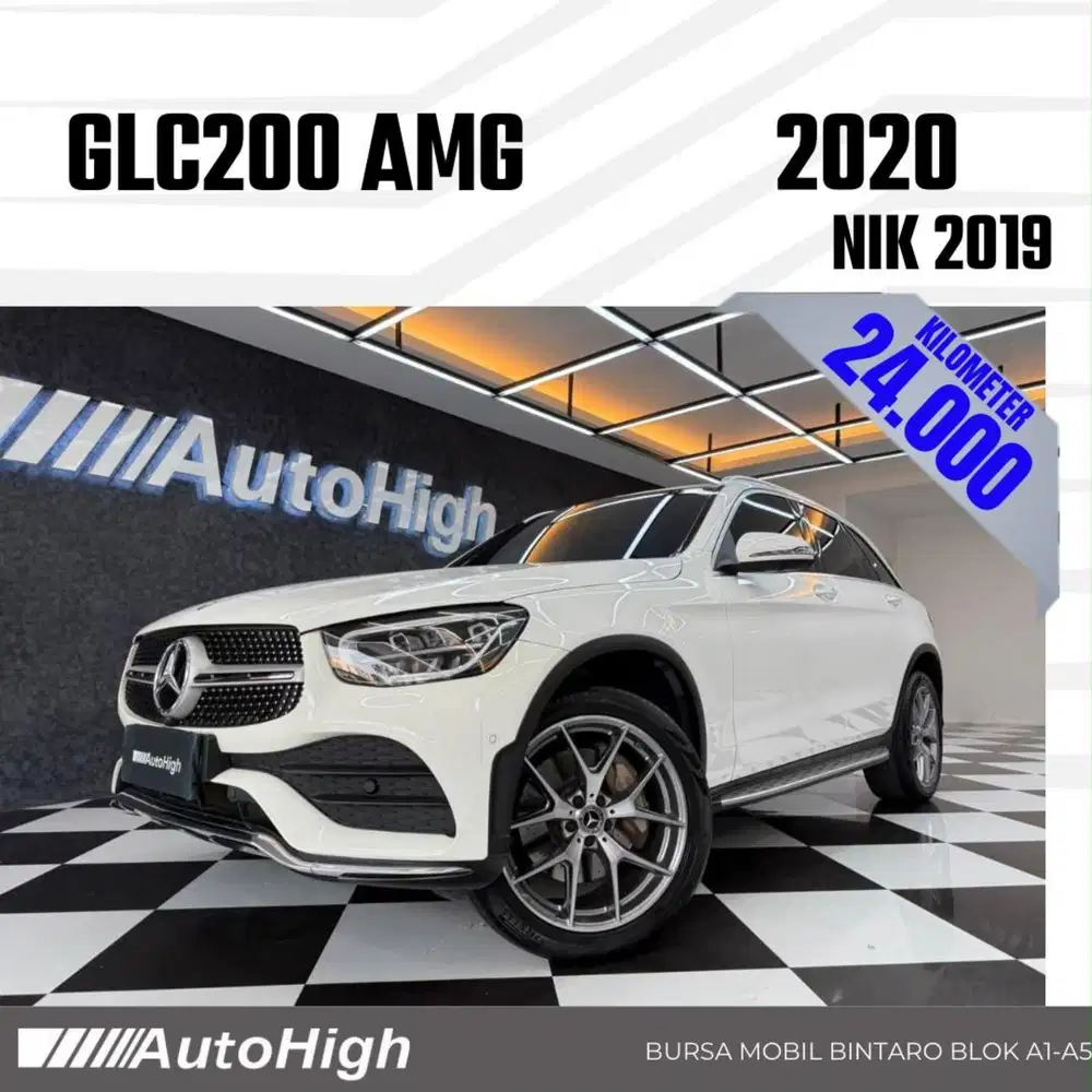 DP10% [Km24.000] GLC200 AMG 2019 White / GLC 200 Reg 2020 #AUTOHIGH