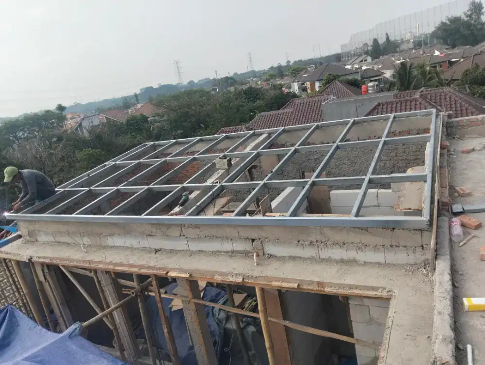 Tukang las kanopi pagar tralis mezanin dll