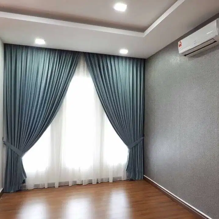 Gorden Vertikal/Vertical Blinds Roll/Roller Krey Wallpaper Dinding 3D