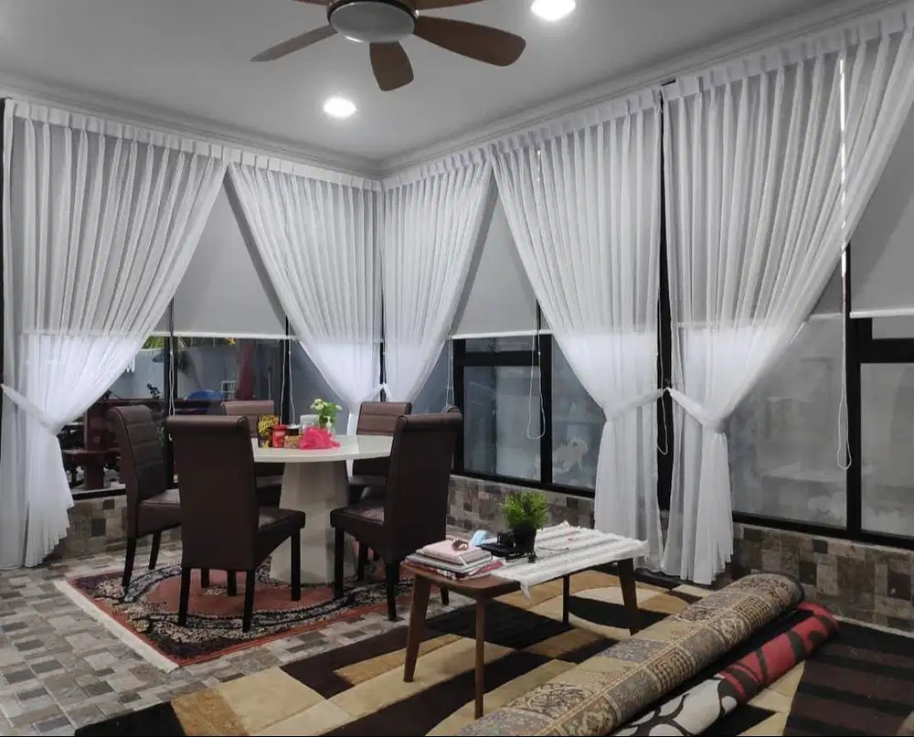 Jual Gorden Jendela & Pintu Gordyn Model Terbaru Wallpaper Dinding 3D