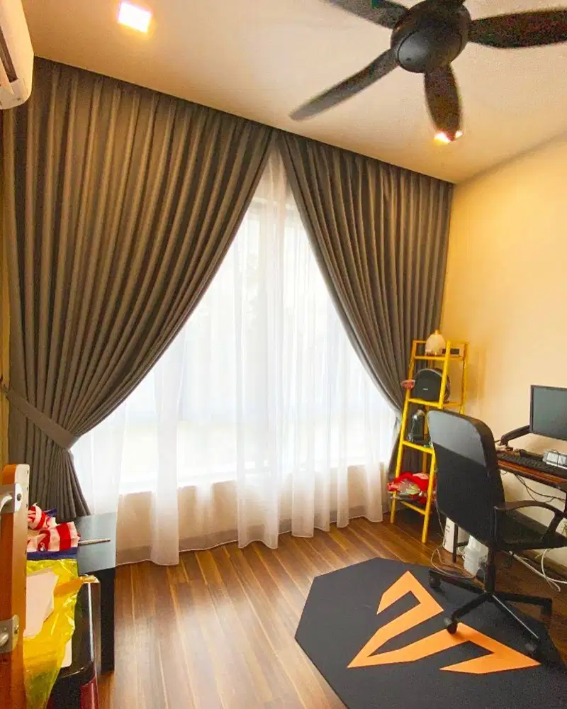 Jasa Pasang Gorden Custom Wallpaper Dinding 3D Gordyn Hordeng Korden