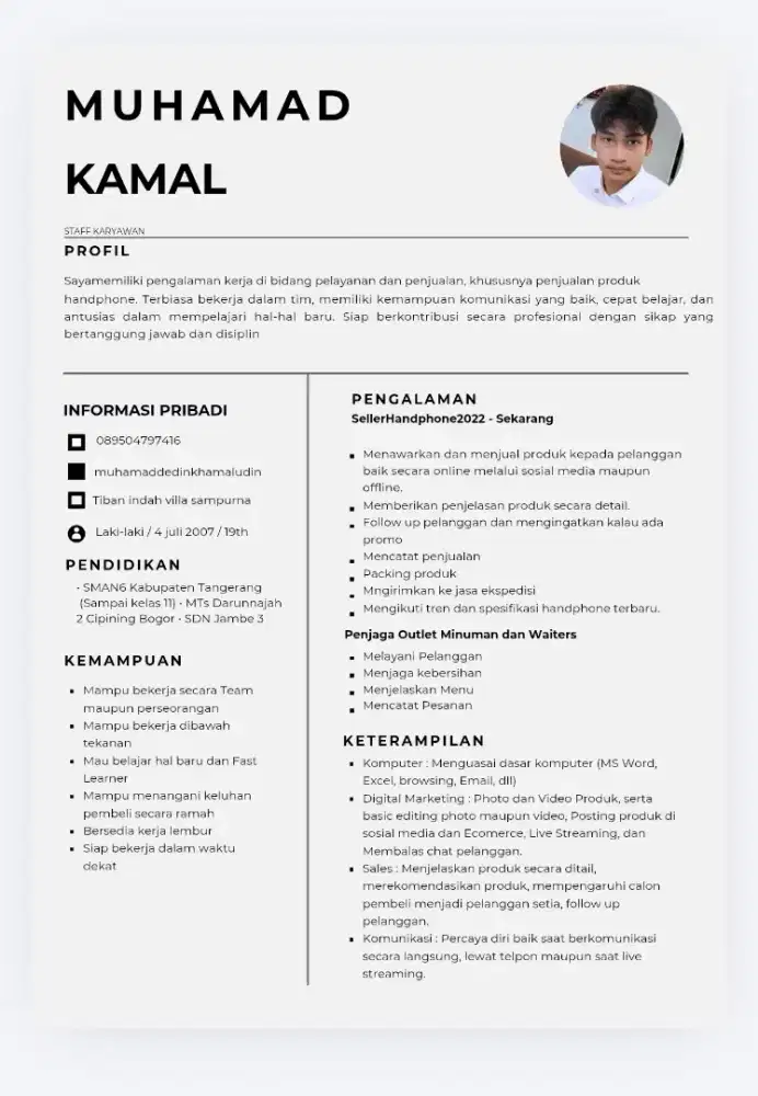 Mencari kerja apa saja