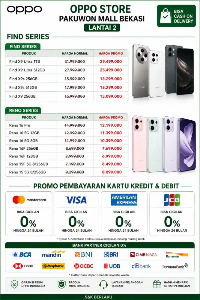 CASH HARGA DIBAWAH MODAL .