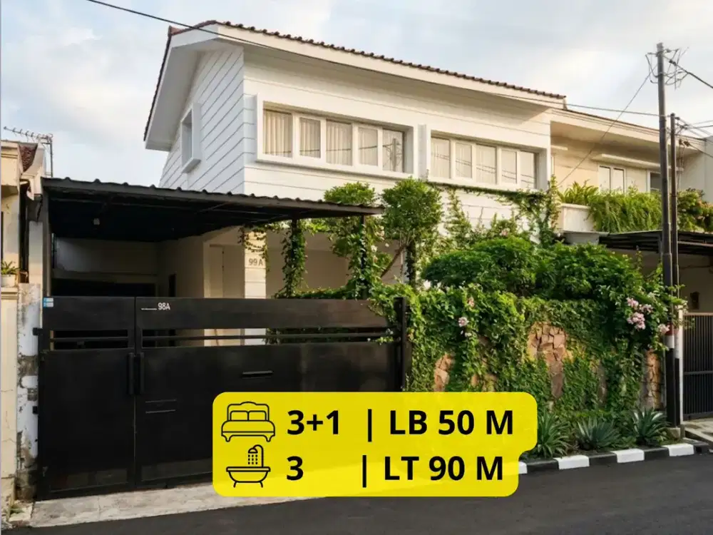 Dijual Rumah Cantik Di Terusan Sersan Bajuri | LT 221 M | LB 150 M | SHM | 2 Carport | 3 Kamar Tidur