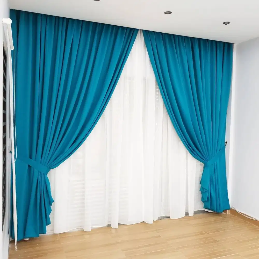Jasa Pasang Gorden Custom Wallpaper Dinding 3D Gordyn Hordeng Korden