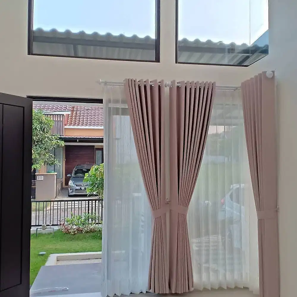 Gorden Vertikal/Vertical Blinds Roll/Roller Krey Wallpaper Dinding 3D