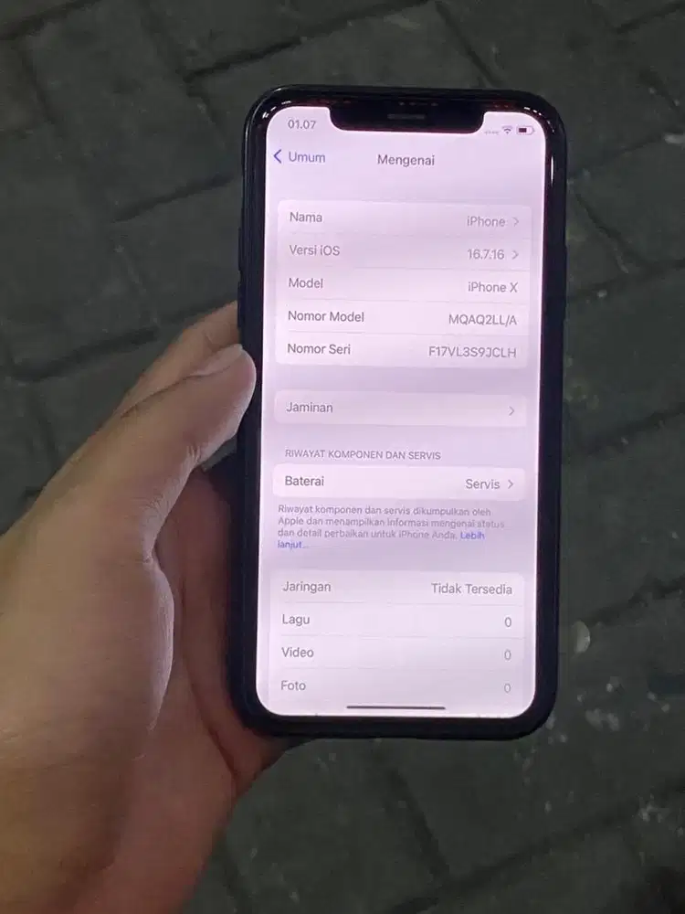 Iphone x 64 gb (batang)