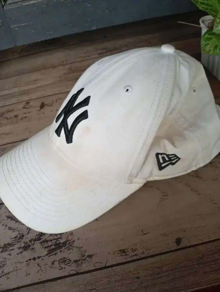 topi NY putih, dewasa no minus hanya butuh cuci