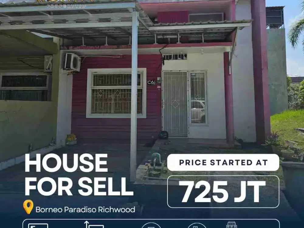 DIJUAL RUMAH BORNEO PARADISO