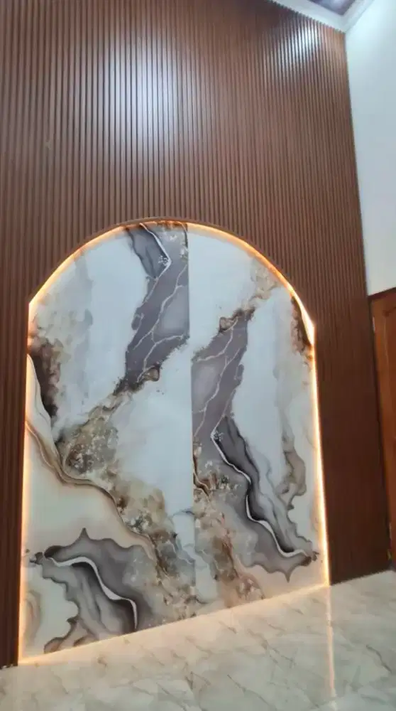 Wpc Panel Kombinasi UV Board Marble