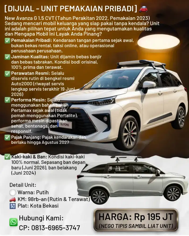 Toyota Avanza 2022 Bensin