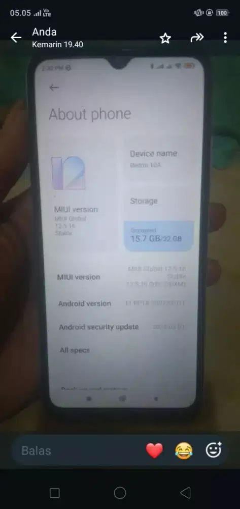 Redmi 10a batang