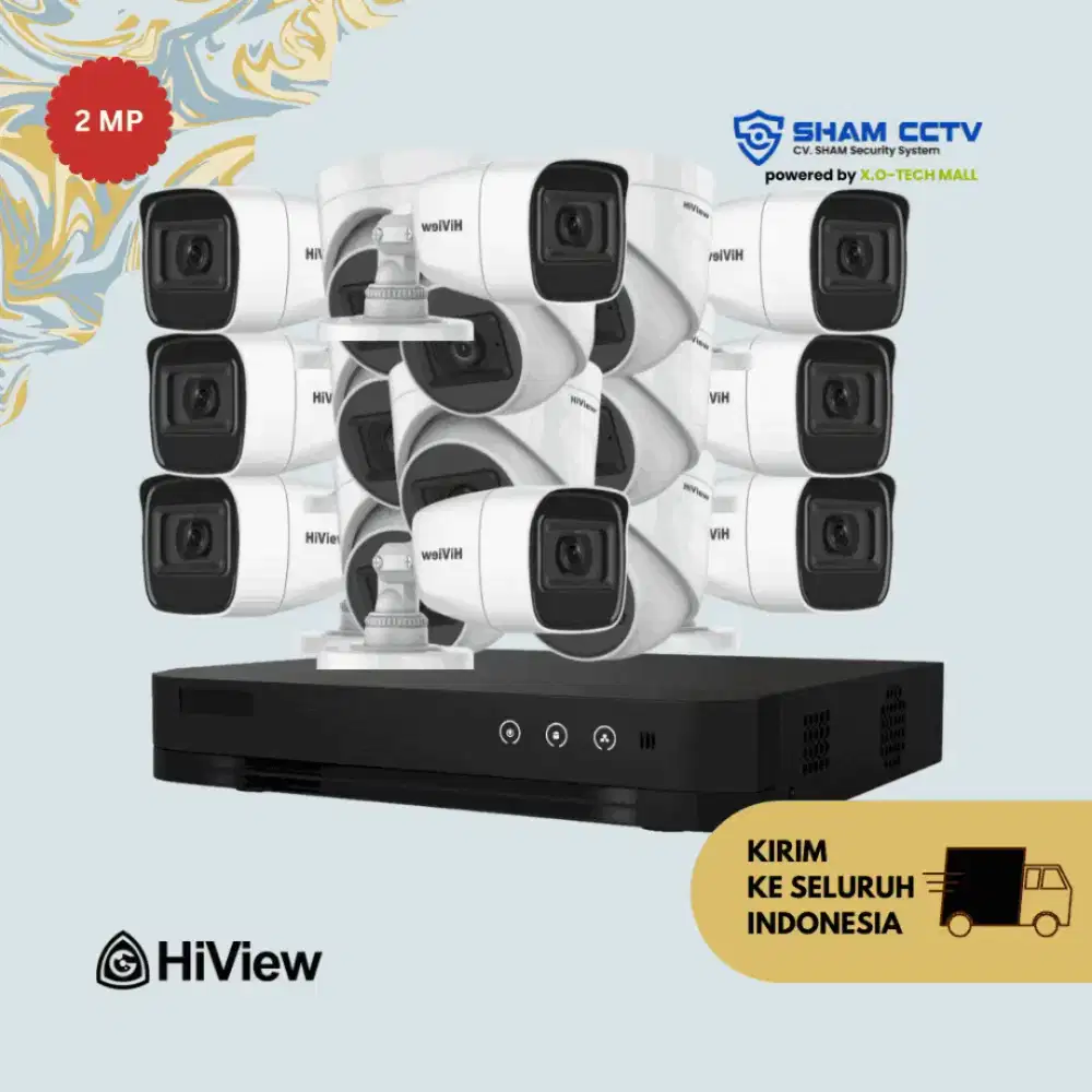 CCTV 8 Channel, Lengkap Pemasangan