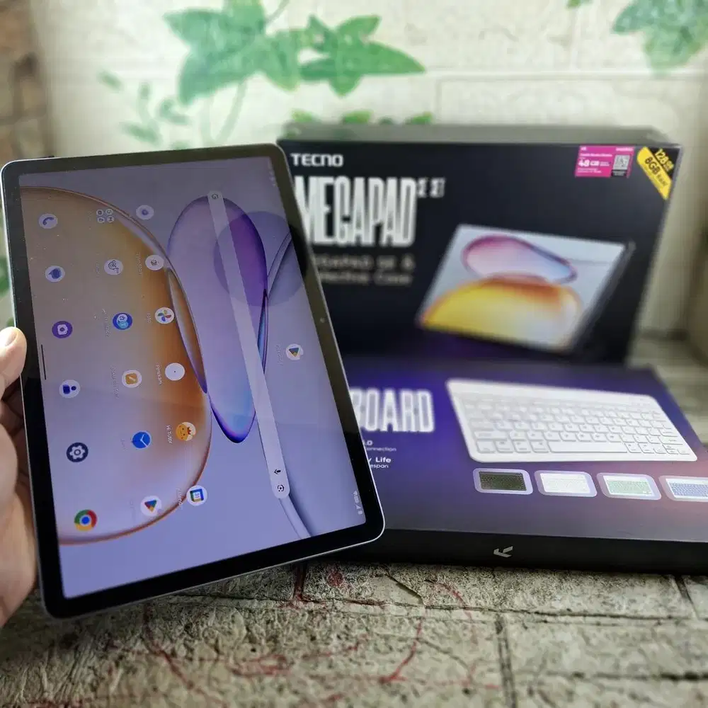 Tecno Megapad Se ram 4+4/128 GB Lengkap keyboard pemakaian 1 minggu