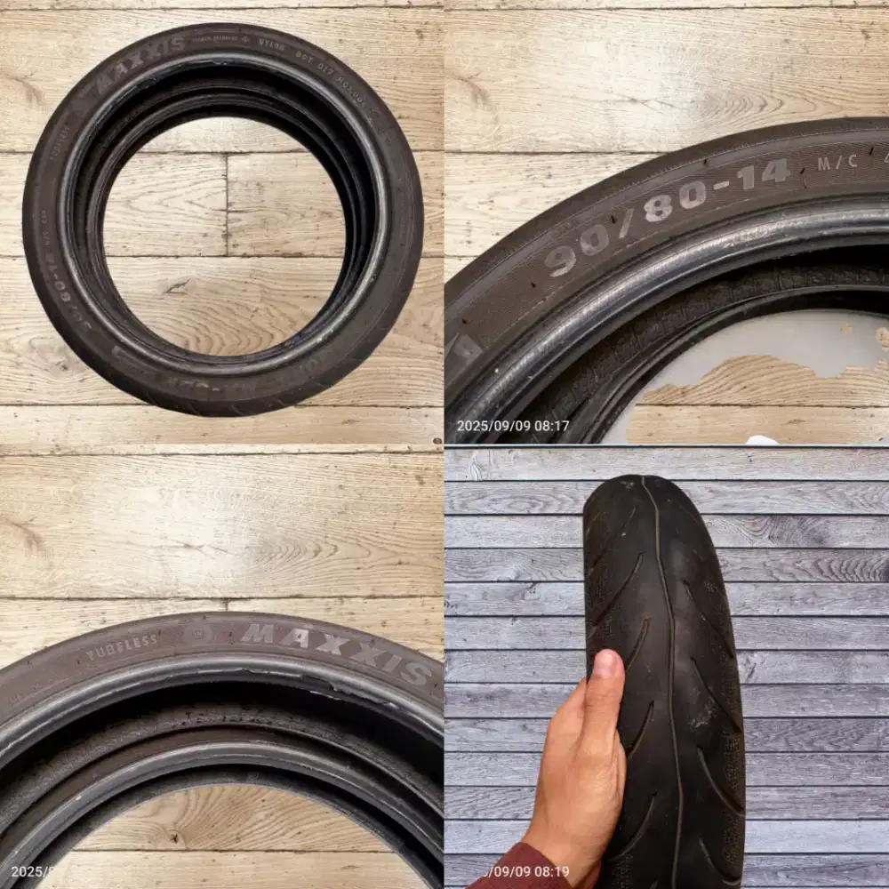 Pahami deskripsi Ban depan Luar 90/80 14 Vario Maxxis