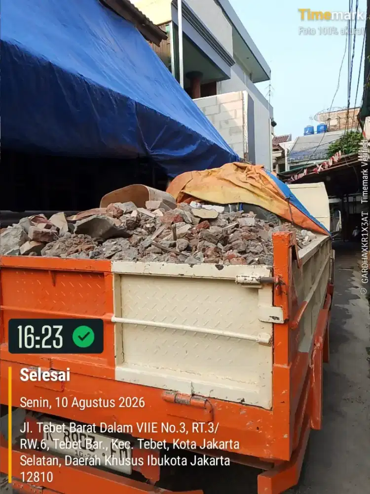 Jasa buang puing dan buang sampah proyek
