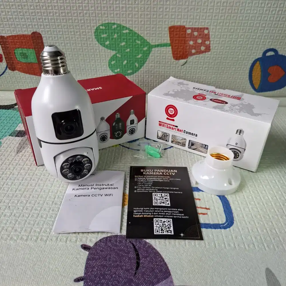 CCTV WIFI V380 Pro - bohlam dual camera