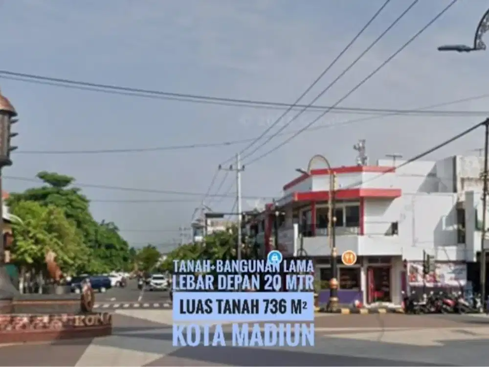(W) Tnh+Bangunan Lama harga miring, PangSud KOTA MADIUN Lokasi Mantap