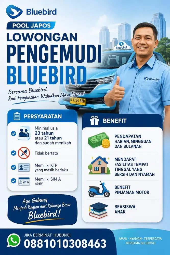 Lowongan Driver Bluebird