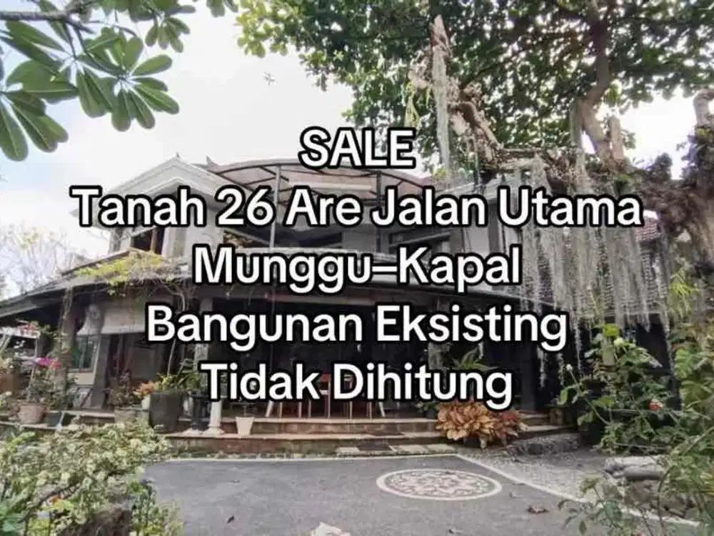 SALE Tanah 26 Are Bonus Bangunan, Freehold Yellow Zone
