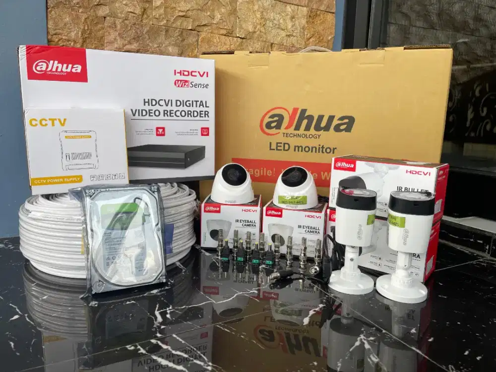 PAKET KAMERA CCTV DAHUA, LENGKAP