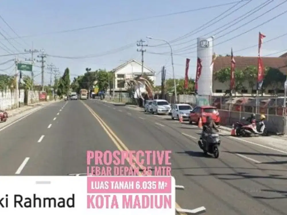 (Ba) Tanah LD 35 mtr, Nol Jl Basuki Rahmad KOTA MADIUN Baguss