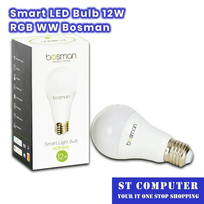 Lampu Smart LED Bulb 12W RGB WW Bosman
