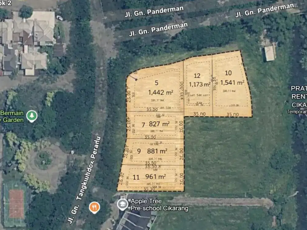 Lahan Komersial Lokasi Emas - Dekat Ivory Garden & Ellysium Residence