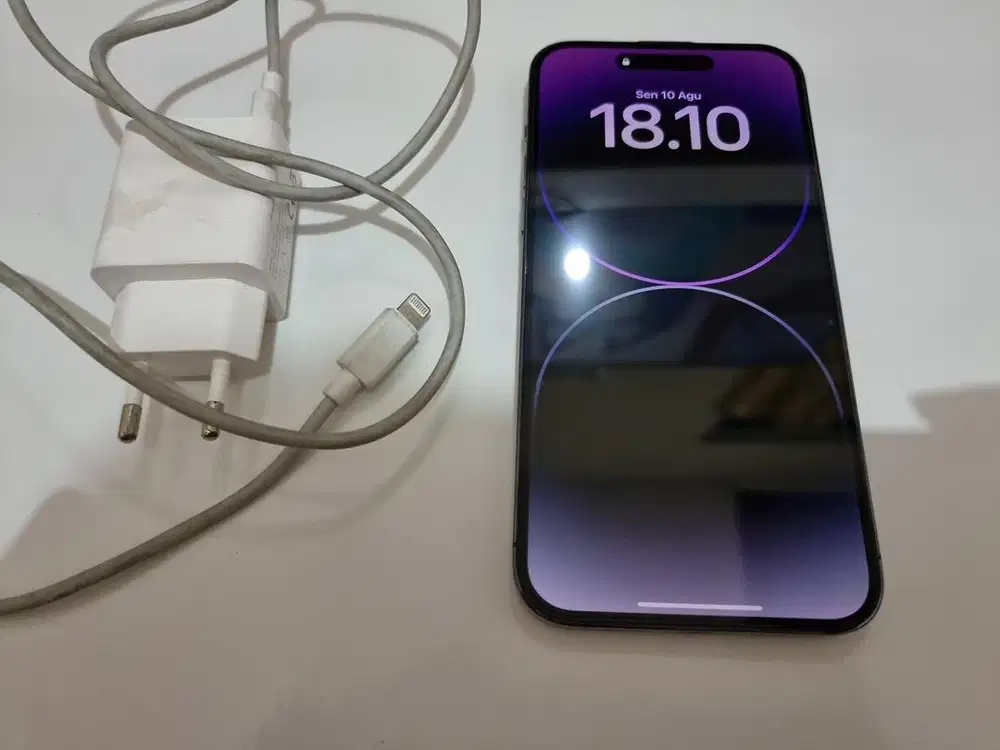 Iphone 14 promax 128gb purple simlock 5G batangan inter LL/A NON CUKAI