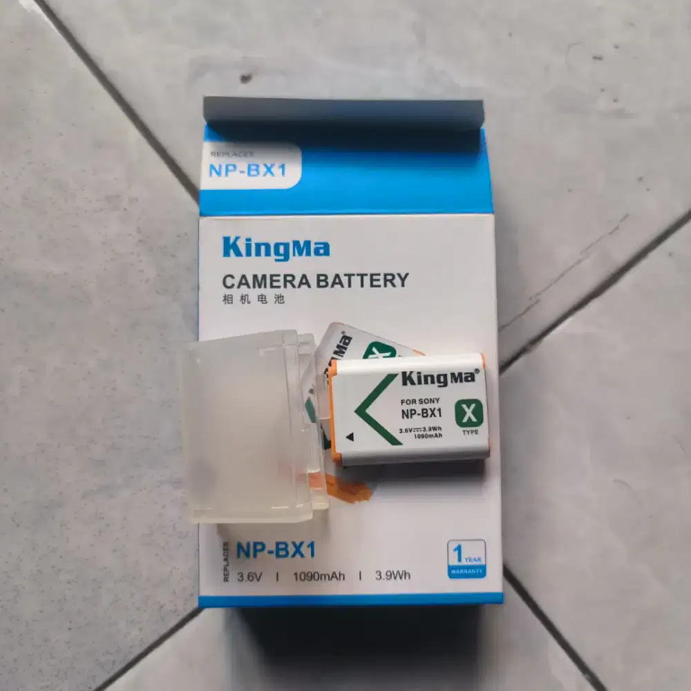 BATERAI KAMERA MERK KINGMA SONY NP BX1 MULUS BEKAS