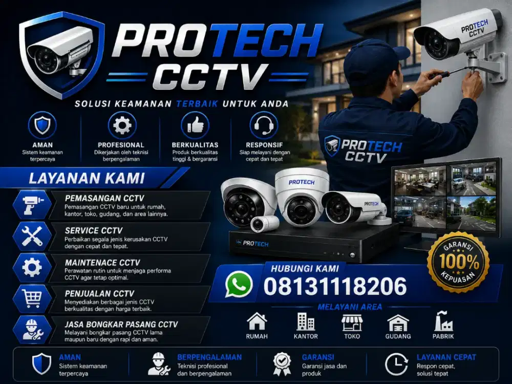 Service & Pasang CCTV – Cepat, Rapi & Bergaransi