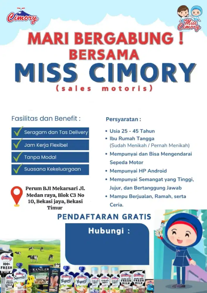 Lowongan Pekerjaan Miss Cimory