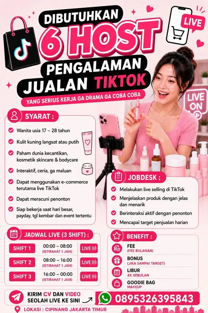 Lowongan Kerja Host Live Jakarta