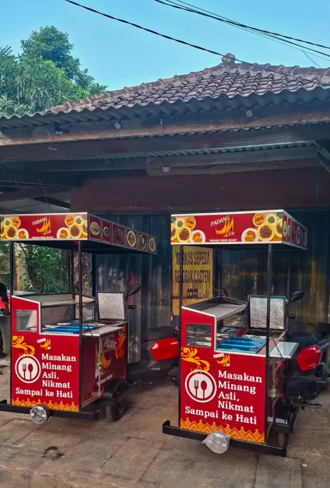 SEPEDA LISTRIK GEROBAK/SEPEDA GEROBAK KOPI/SEPEDA LISTRIK GEROBAK KOPI