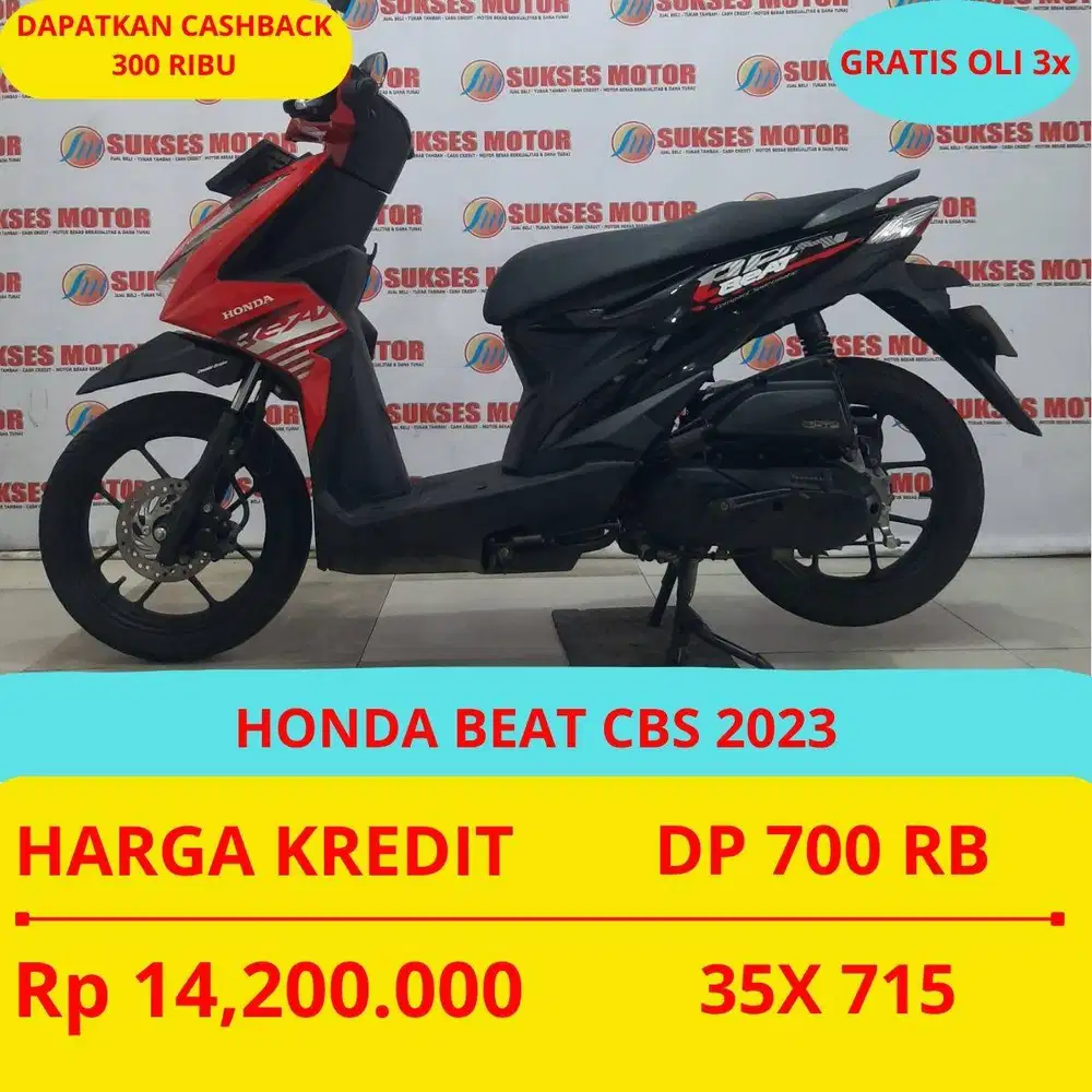 HONDA BEAT CBS 2023 DP MURAH 700 RIBU GUYSS