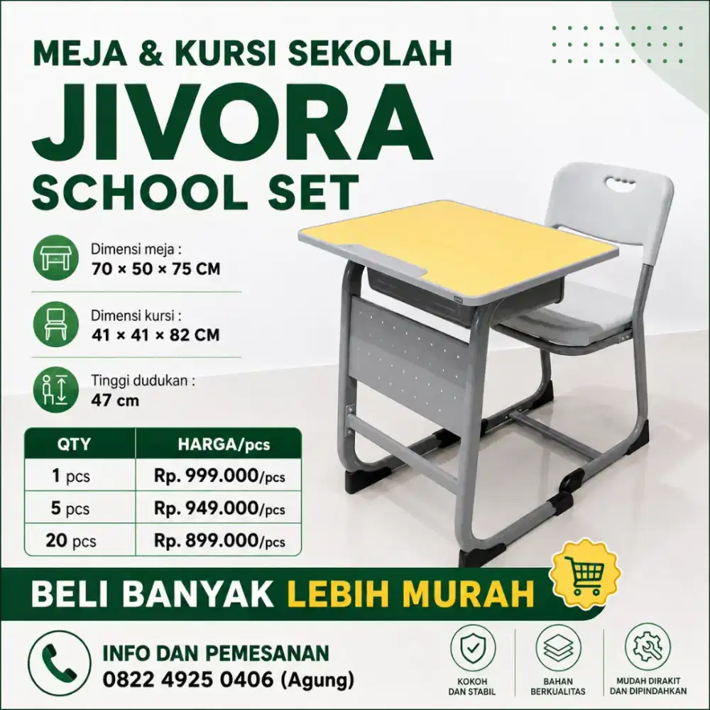 SET MEJA & KURSI SEKOLAH