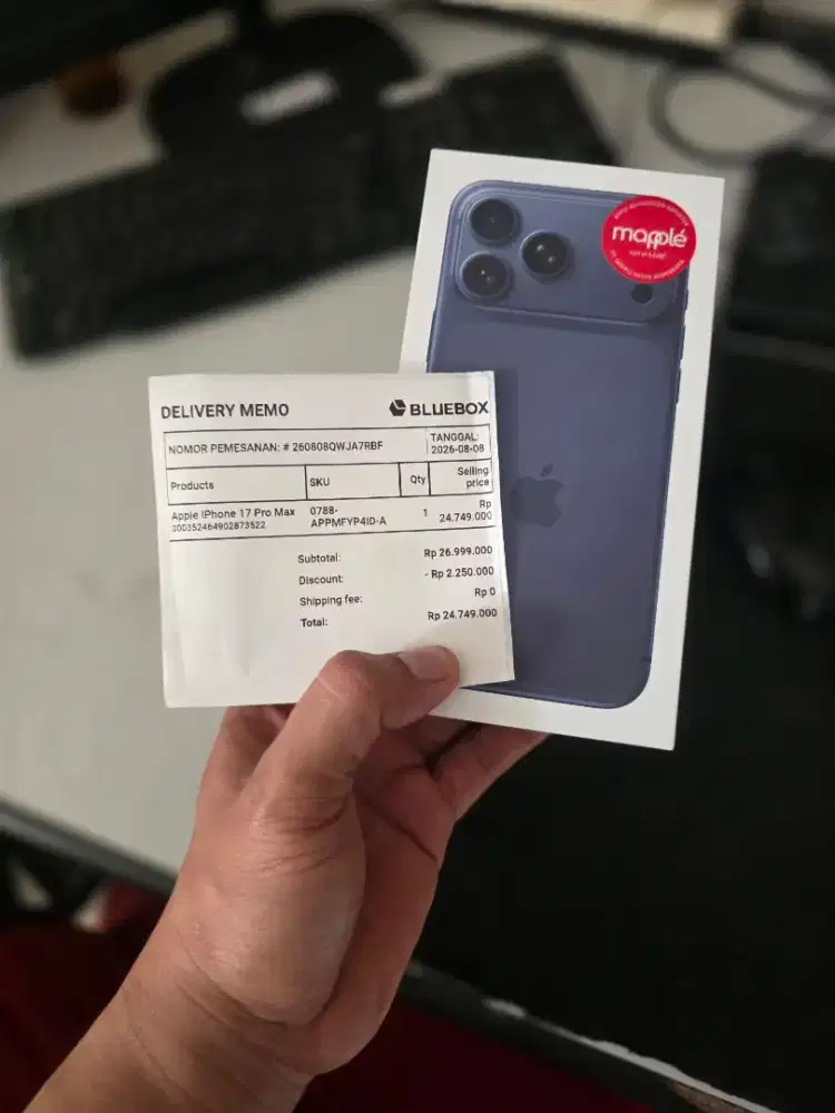 Baru 17 pro max 256 navy